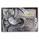 2023 Australia 1 oz Silver Phoenix Antiqued BU (Display Card)