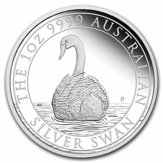2023 Australia 1 oz Silver Swan Proof (w/Box & COA)