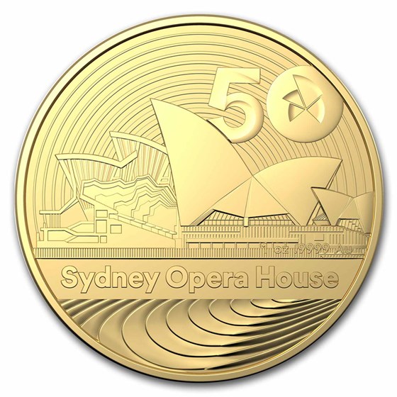 2023 Australia $100 1 oz Gold 50th Anniv. of Sydney Opera House
