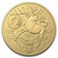 2023 Australia $100 1 oz Gold Coat of Arms - Queensland BU