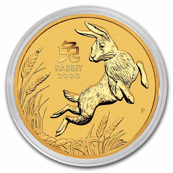 Buy 2023 Australia 2 oz Gold Lunar Rabbit BU (Series III) APMEX