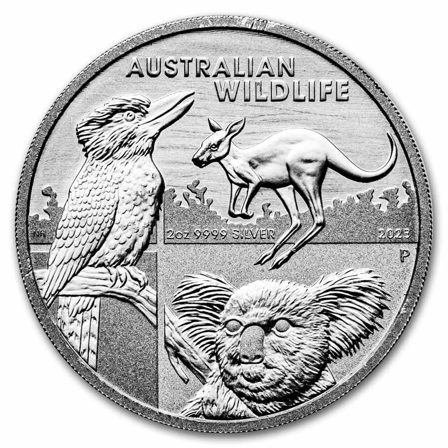2023 Australia 2 oz Silver $2 Australian Wildlife BU