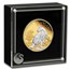 2023 Australia 2 oz Silver Kangaroo Proof (Reverse Gilded)