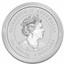2023 Australia 2 oz Silver Lunar Rabbit BU (Colorized, SIII)