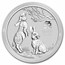 2023 Australia 2 oz Silver Lunar Rabbit BU (Series III)
