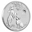 2023 Australia 2 oz Silver Lunar Rabbit BU (Series III)