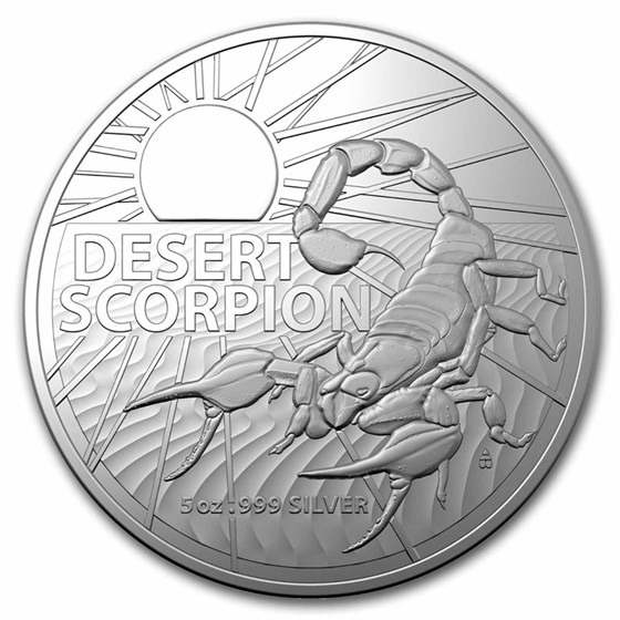 2023 Australia 5 oz Silver Desert Scorpion BU 2023 Australia 5 oz Silver Desert Scorpion BU