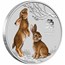 2023 Australia 5 oz Silver Lunar Rabbit BU (Colorized, SIII)