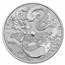 2023 Australia Myths & Legends: 1 oz Silver Dragon & Koi BU