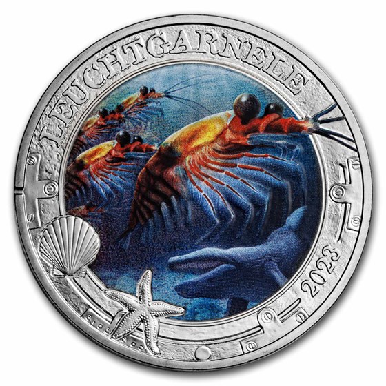 2023 Austria Cupro-Nickel €3 Marine Life (Antarctic Krill) 2023 Austria Cupro-Nickel €3 Marine Life (Antarctic Krill)