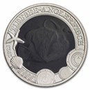 2023 Austria Cupro-Nickel €3 Marine Life (Deep-Sea Anglerfish)