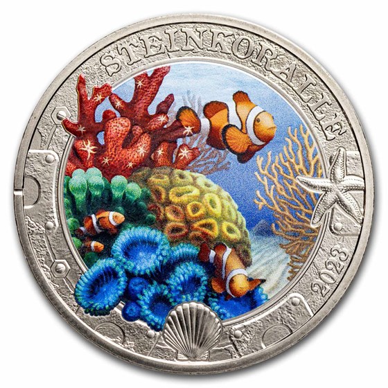 2023 Austria Cupro-Nickel €3 Marine Life (Stony Coral) 2023 Austria Cupro-Nickel €3 Marine Life (Stony Coral)