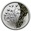 2023 Austria Proof Silver €10 Language of Flowers (Chamomile)