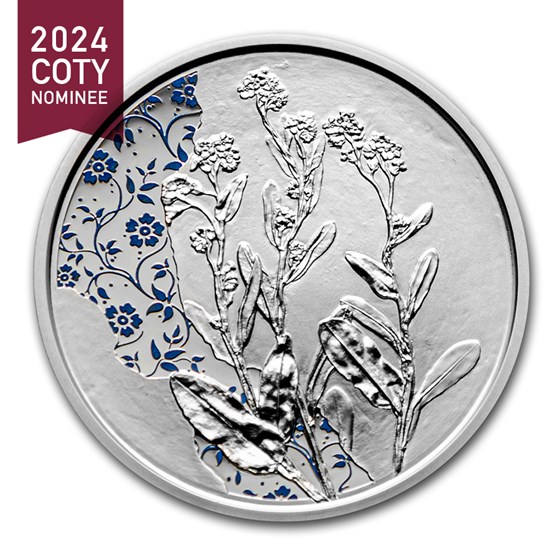 2023 Austria Proof Silver €10 Language of Flowers (Forget-me-not) 2023 Austria Proof Silver €10 Language of Flowers (Forget-me-not)