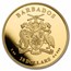 2023 Barbados 1 oz Gold Caribbean Seahorse BU