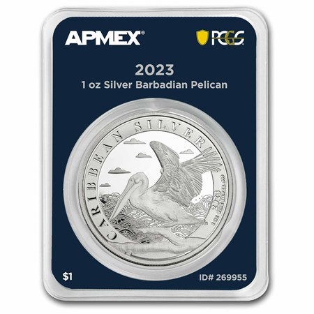 バルバドス BARBADOS 2023年 1オンス 銀貨 純銀 Buy 2023 Barbados 1 oz Silver Pelican (MDP + PCGS FS) | APMEX