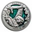 2023 Barbados 3 oz Silver Colors of Wildlife: Sloth