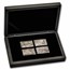 2023 Barbados 4 oz Silver Boston Tea Party 4-Coin Antique Set