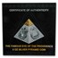 2023 Barbados 5 oz Silver Pyramid Eye of Providence Shaped Coin