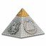 2023 Barbados 5 oz Silver Pyramid Eye of Providence Shaped Coin
