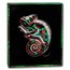 2023 Barbados Silver Shift of Colors; The Chameleon Shape Coin