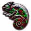 2023 Barbados Silver Shift of Colors; The Chameleon Shape Coin