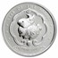 2023 Bhutan 1 oz Proof Silver Lunar Rabbit