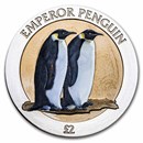 2023 British Antarctic Territory 1 oz Silver Penguin (Colorized)