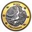 2023 British Antarctic Territory Glaciers - Mars 12 gram Ag Proof