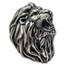 2023 Burundi 3 oz Silver Antique Lion Head Shaped Coin (Dmg Case)