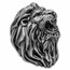 2023 Burundi 3 oz Silver Antique Lion Head Shaped Coin