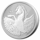 2023 BVI 1 oz Silver Pegasus Reverse Cameo BU