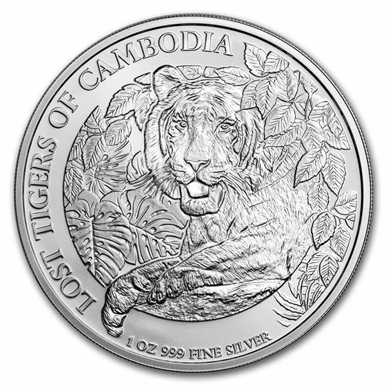 2023 Cambodia 1 oz Silver Lost Tigers BU 2023 Cambodia 1 oz Silver Lost Tigers BU