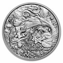 2023 Cameroon 2 oz Silver Slavic Bestiary Rusalka BU