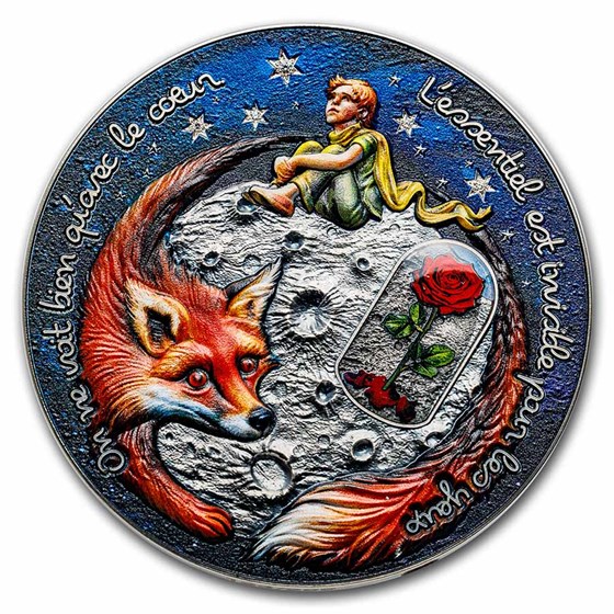 2023 Cameroon 5 oz Silver Antique The Little Prince