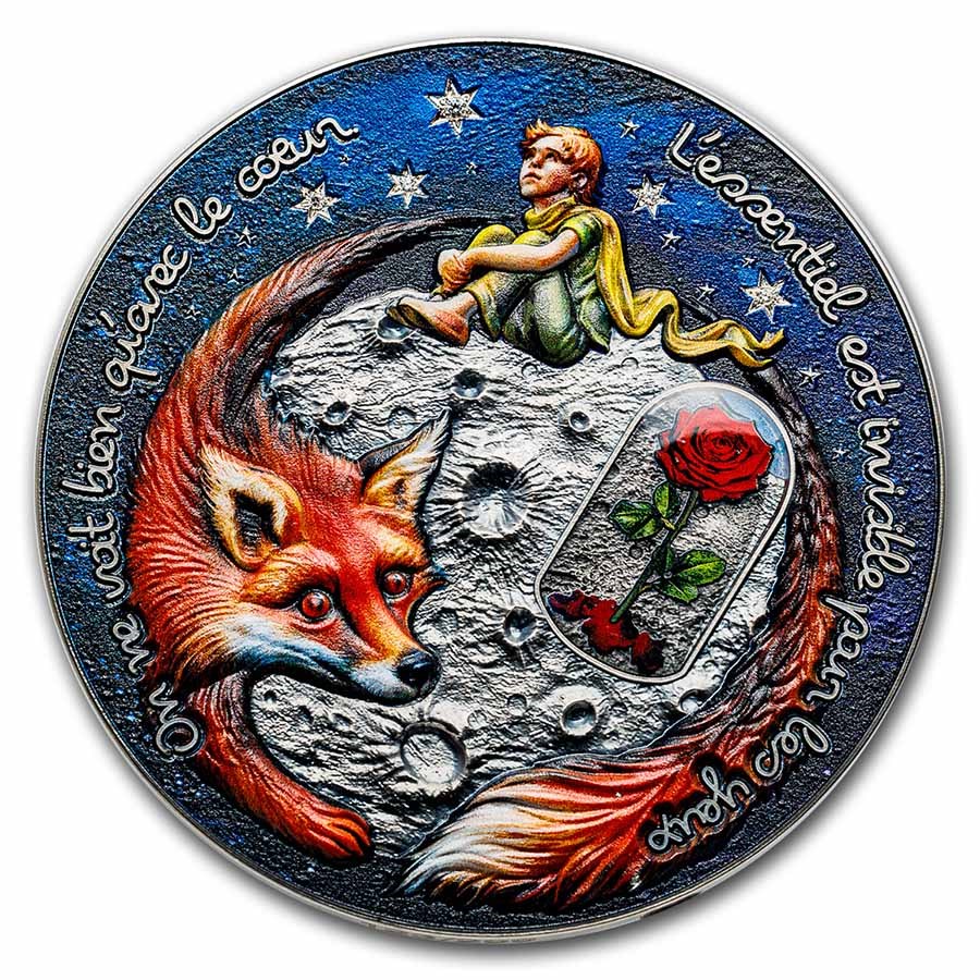 2023 Cameroon 5 oz Silver Antique The Little Prince