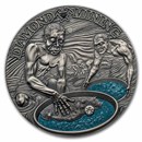 2023 Cameroon 50 gram Silver Diamond Mining