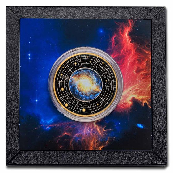 Silver Solar System Buy 2023 Cameroon Silver Solar System: Milky Way | APMEX