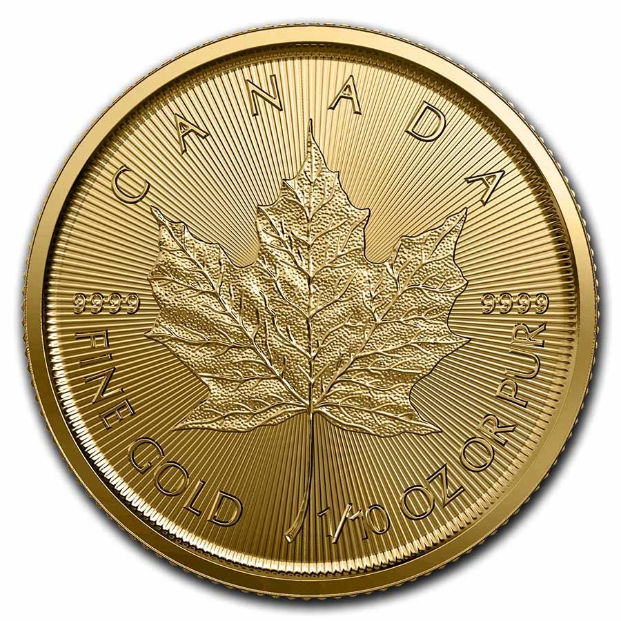 2023 Canada 1/10 oz Gold Maple Leaf BU