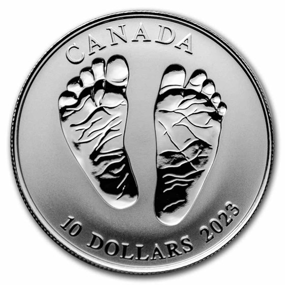 2023 Canada 1/2 oz Silver $10 Welcome Baby Reverse Proof