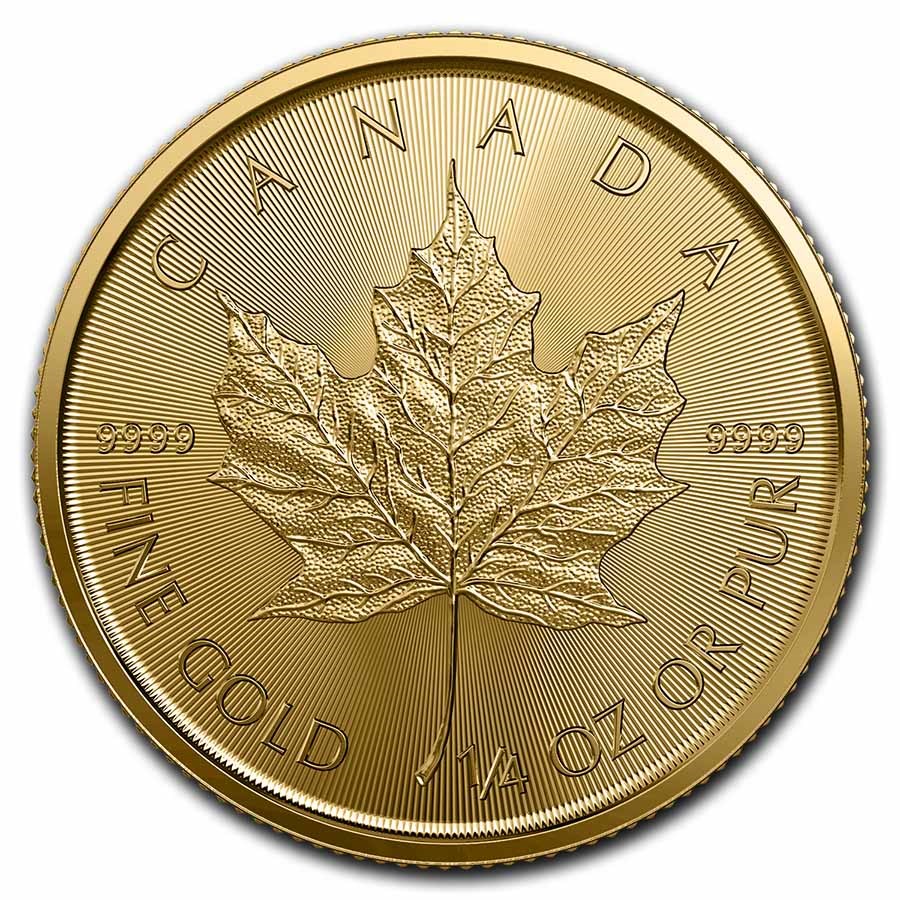 2023 Canada 1/4 oz Gold Maple Leaf BU