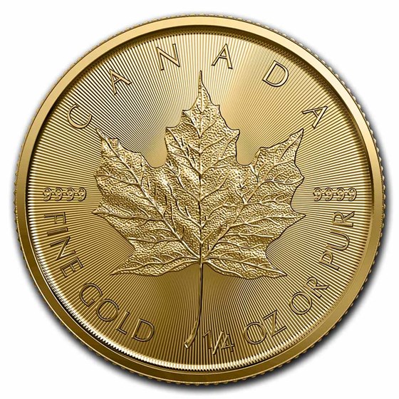 2023 Canada 1/4 oz Gold Maple Leaf BU