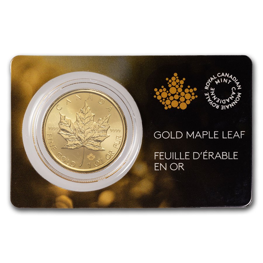 2023 Canada 1 oz Gold Maple Leaf BU - Carded