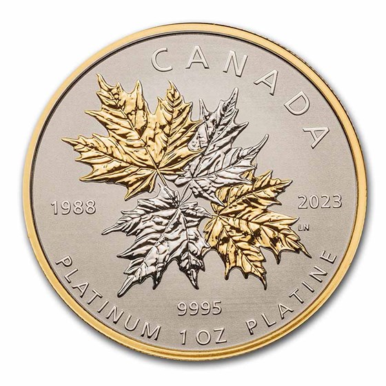 2023 Canada 1 oz Platinum $300 Maple Leaf Forever