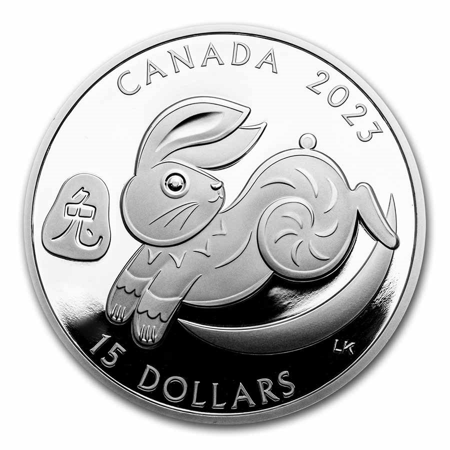 2023 Canada 1 oz Proof Silver $15 Lunar Year of the Rabbit