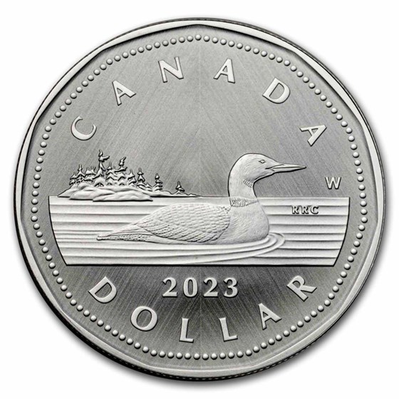 2023 Canada 1 oz Silver $1 Tribute: W Mint Mark Loon