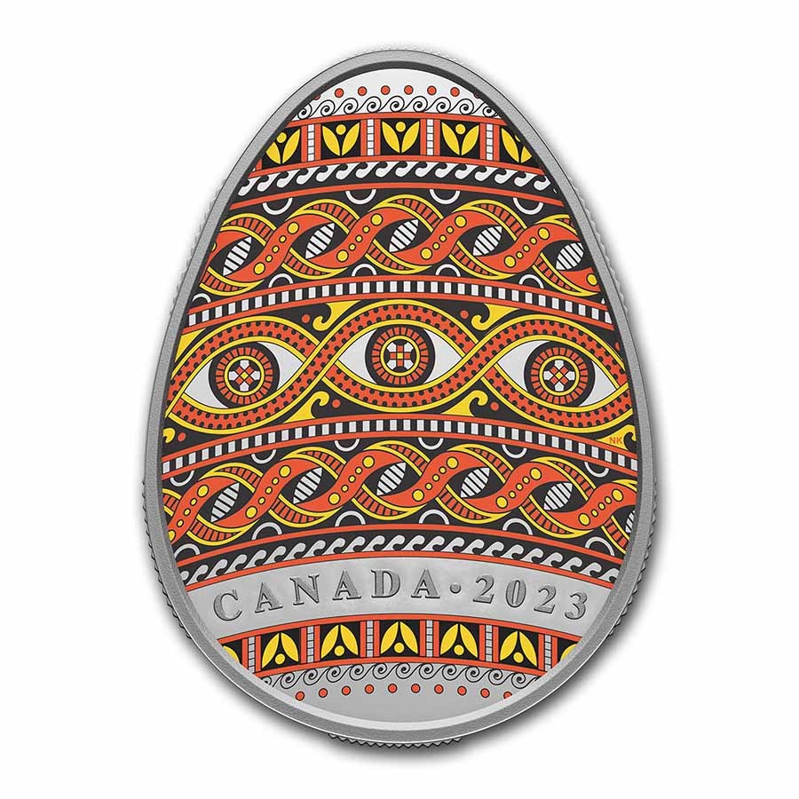 2023 Canada 1 oz Silver $20 Traditional Pysanka