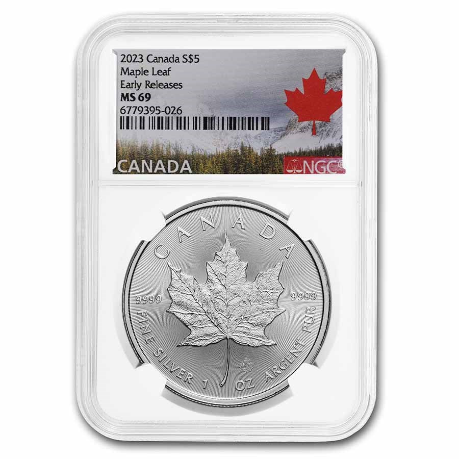 2023 Canada 1 oz Silver Maple Leaf MS-69 NGC (Early Release)
