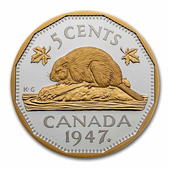 2023 Canada 5 Cent Silver 1947 Maple Leaf Mark