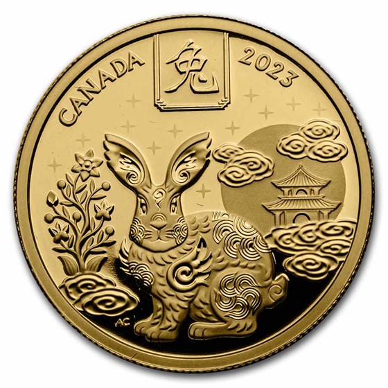 2023 Canada Gold $100 Year of the Rabbit Proof